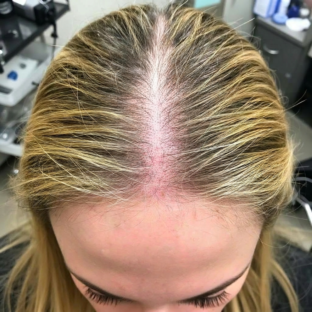 Diffuse thinning · part line — before